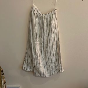 Cute 2 piece set. Cream colored with black pin stripes.